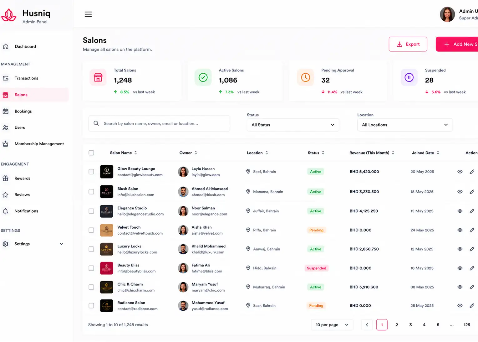 Husniq beauty tech platform